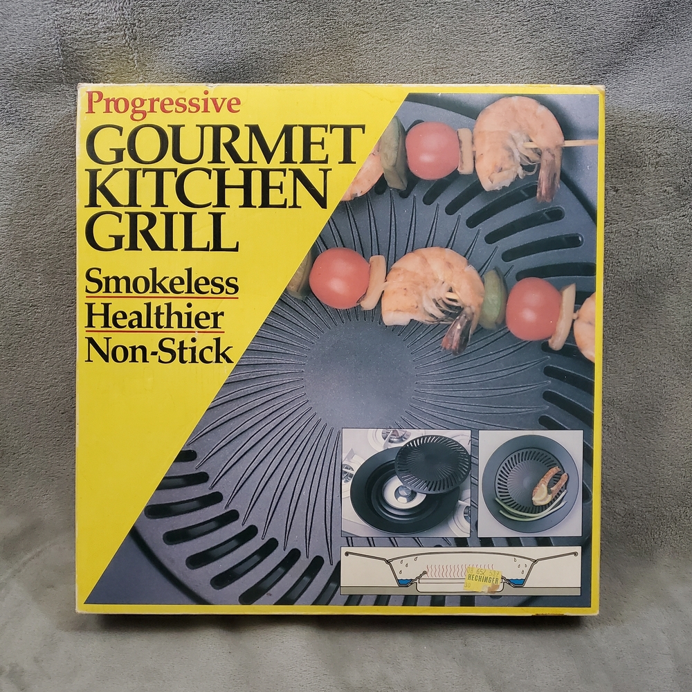 Progressive Gourmet Non-Stick Kitchen Grill - Gray